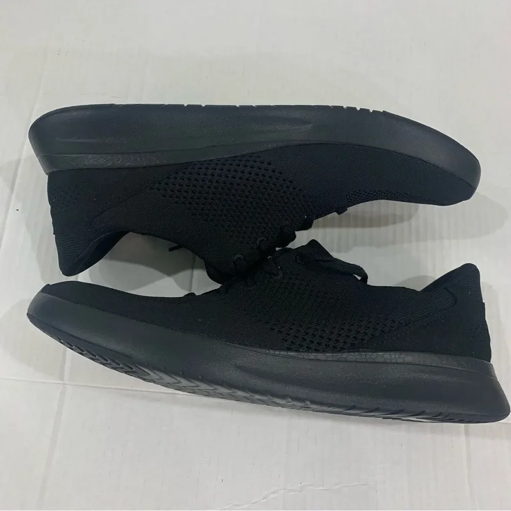 Kizik Lima Men Size 14 W 15.5 Wide Knit Hands Free Lace Up Black Sneakers Shoes